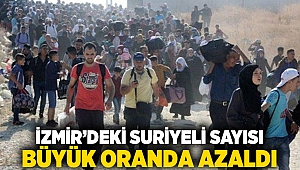 İzmir’deki Suriyeli sayısı büyük oranda azaldı