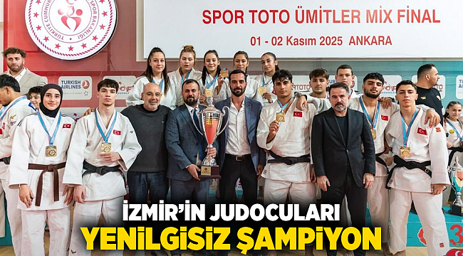 İzmir’in judocuları yenilgisiz şampiyon