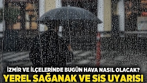 İzmir ve İlçelerinde Bugün Hava Nasıl Olacak? Yerel Sağanak ve Sis Uyarısı