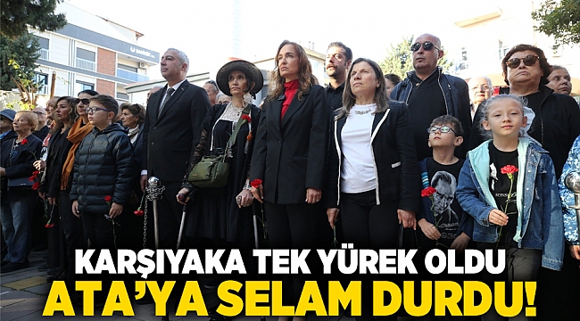 Karşıyakalılar “Ata’ya Saygı Zinciri”nde buluştu