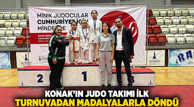 Konak’ın judo takımı ilk turnuvadan madalyalarla döndü