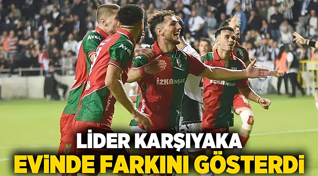 Lider Karşıyaka Evinde Farkını Gösterdi