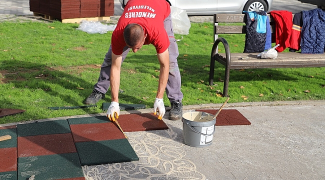 Menderes’te Kauçuk Yenileme Operasyonu