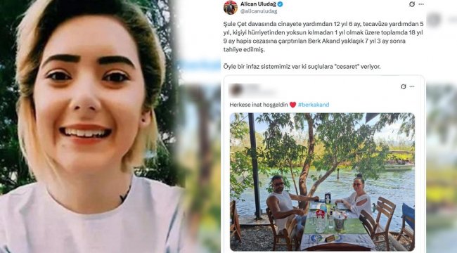 Şule Çet davasında Berk Akand&#039;ın tahliye edildiğini iddia etmişti! Gazeteci Alican Uludağ hakkında soruşturma