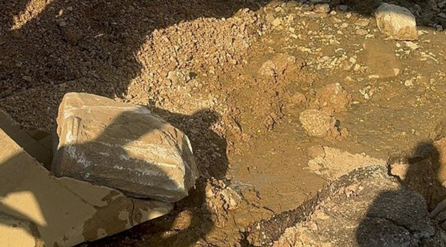 Yer: Erdek! Altyapı çalışmaları sırasında arkeolojik kalıntılar bulundu