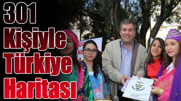 301 Kişiyle Türkiye Haritası