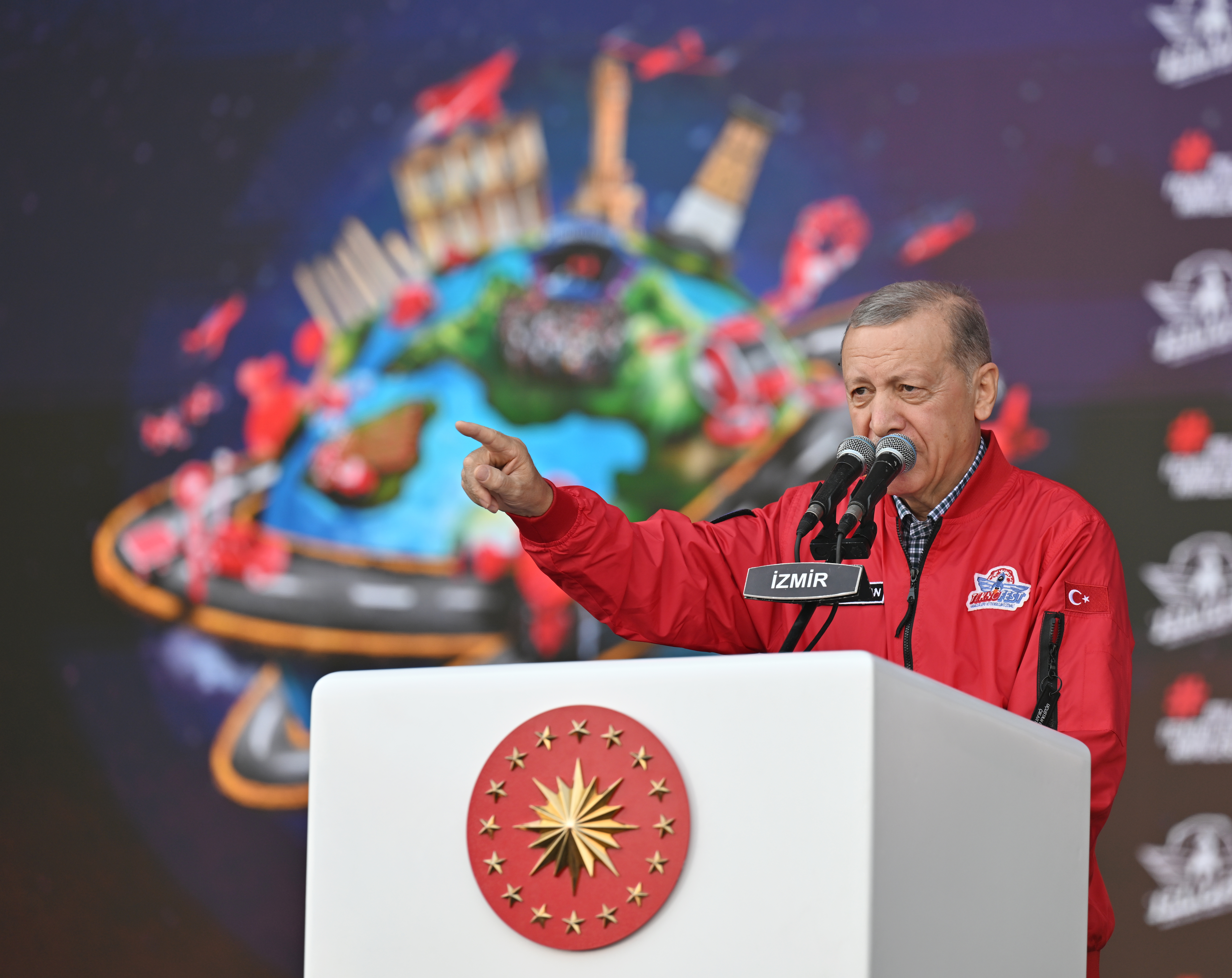 Cumhurbaşkanı Erdoğan'dan Teknofest İzmir'de yerel seçim mesajı