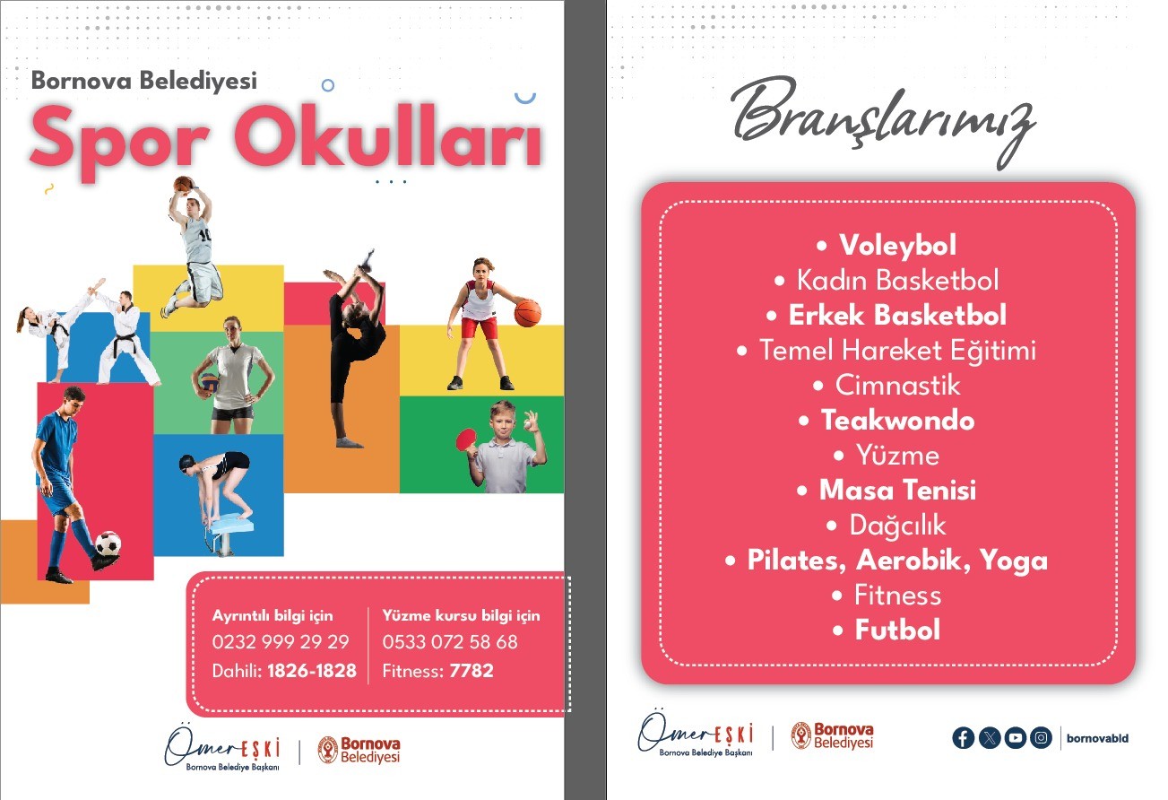 Bornova’da yaz spor okulu kayıtları başlıyor
