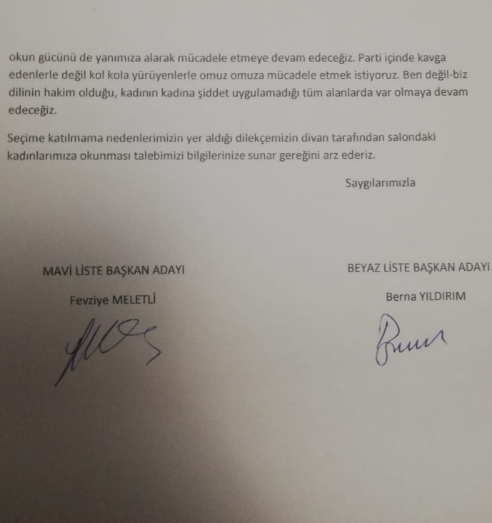 CHP Buca'da mavi ve beyaz liste salonu terk etti