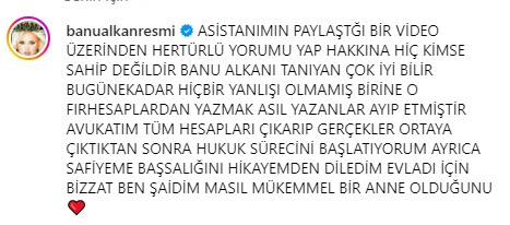 Banu Alkan'ın evlat acısı yaşayan Safiye Soyman için yayınladığı taziye mesajı tepki çekti