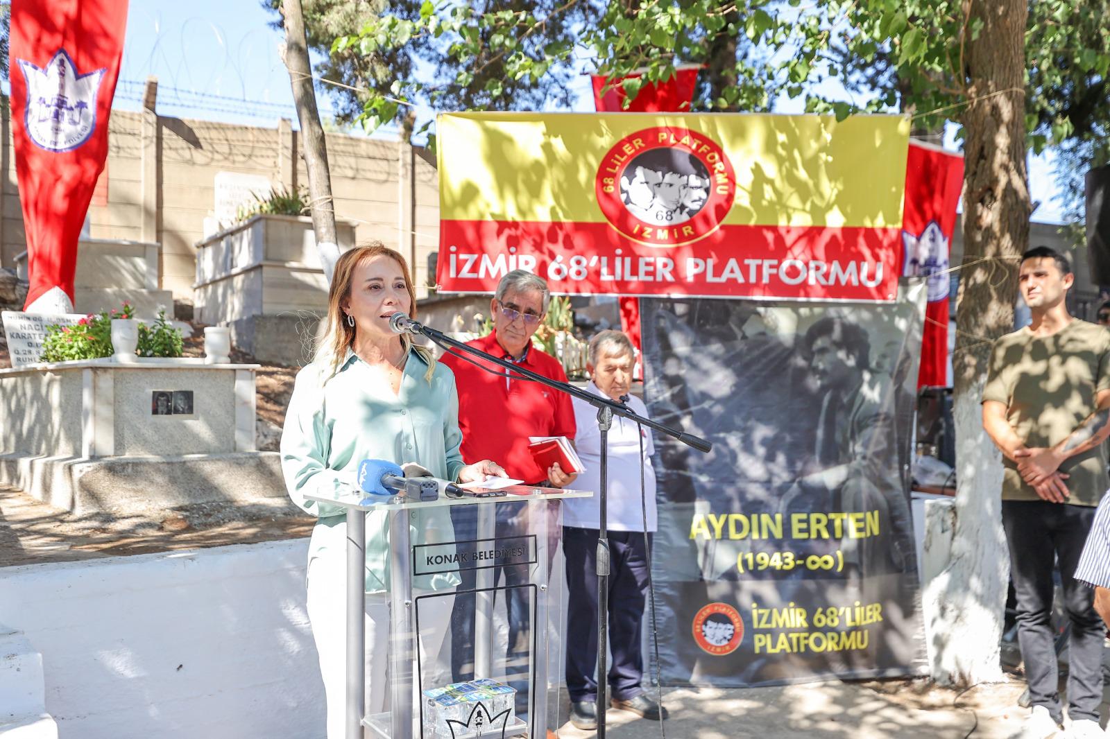 Efsane Başkan Aydın Erten mezarı başında anıldı