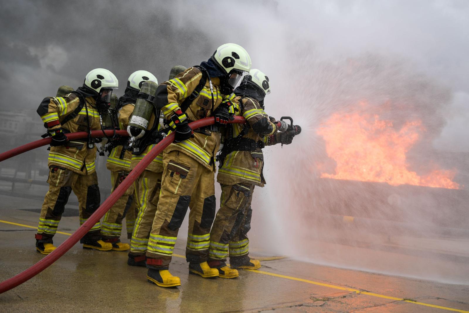 Yangın ve deprem tatbikatında o anlar yeniden yaşandı
