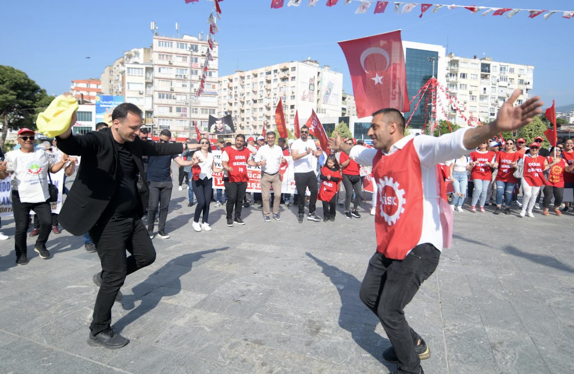 Başkan Eşki işçilerle yürüdü