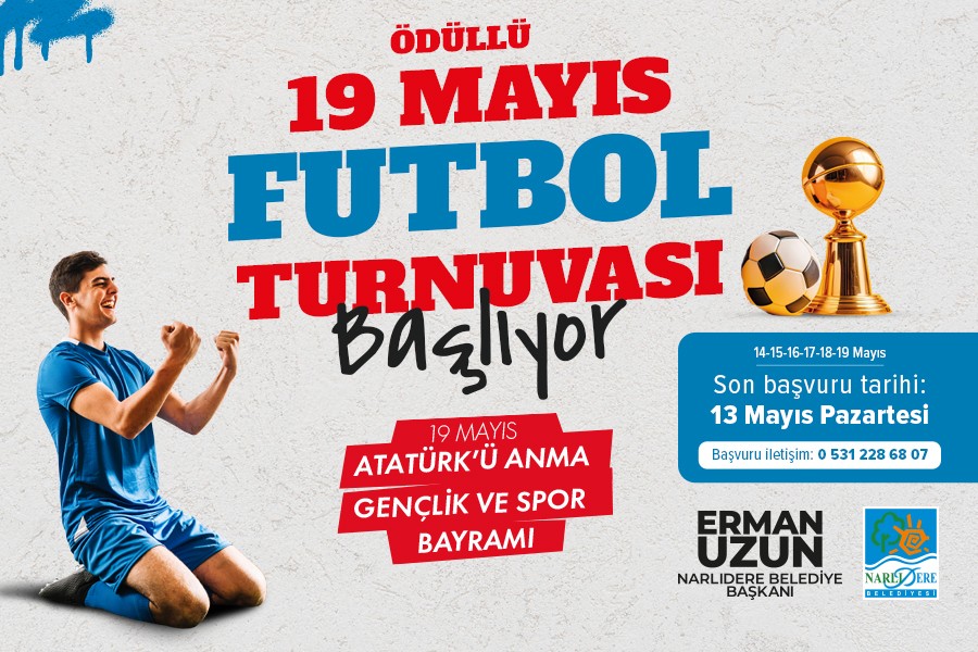 NARLIDERE BELEDİYESİ’NDEN 19 MAYIS’A ÖZEL FUTBOL TURNUVASI