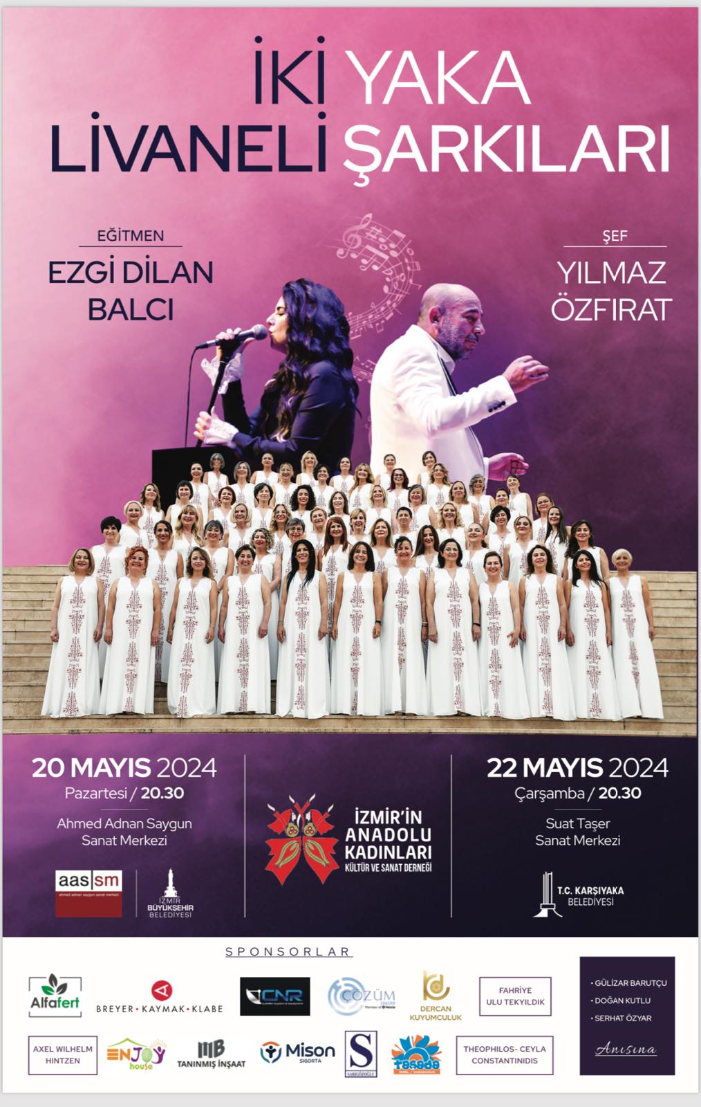 “İki Yaka Livaneli Şarkıları” depremzede öğrenciler için söylenecek