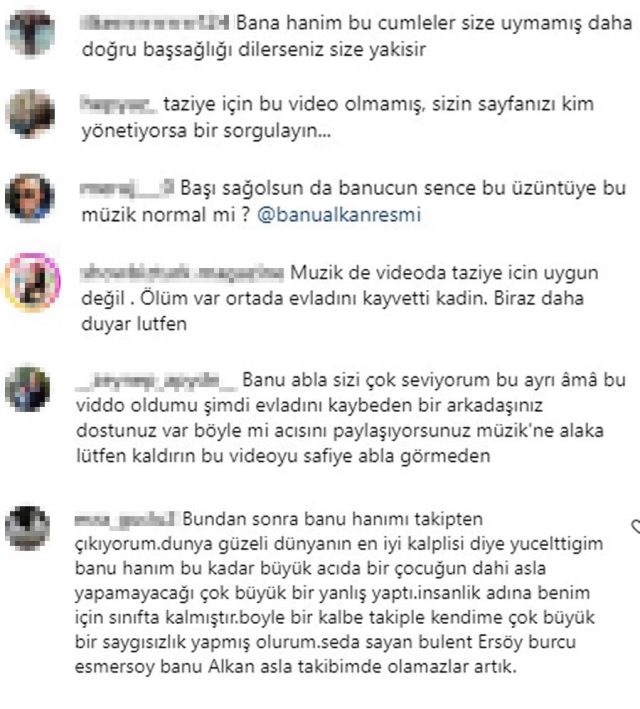 Banu Alkan'ın evlat acısı yaşayan Safiye Soyman için yayınladığı taziye mesajı tepki çekti