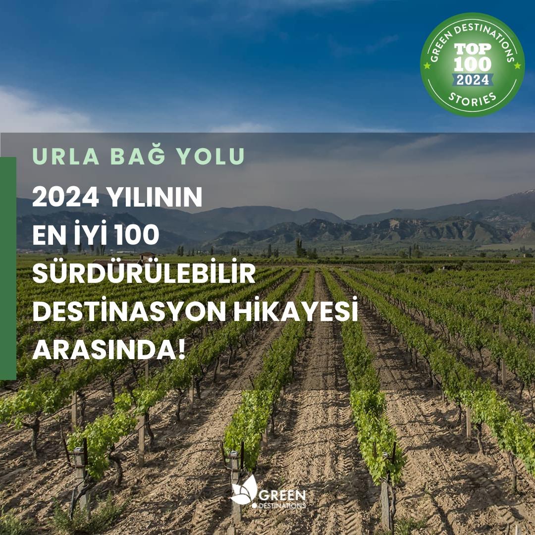 Urla Bağ Yolu “En İyi 100 Sürdürülebilir Destinasyon Hikâyesi” listesine seçildi