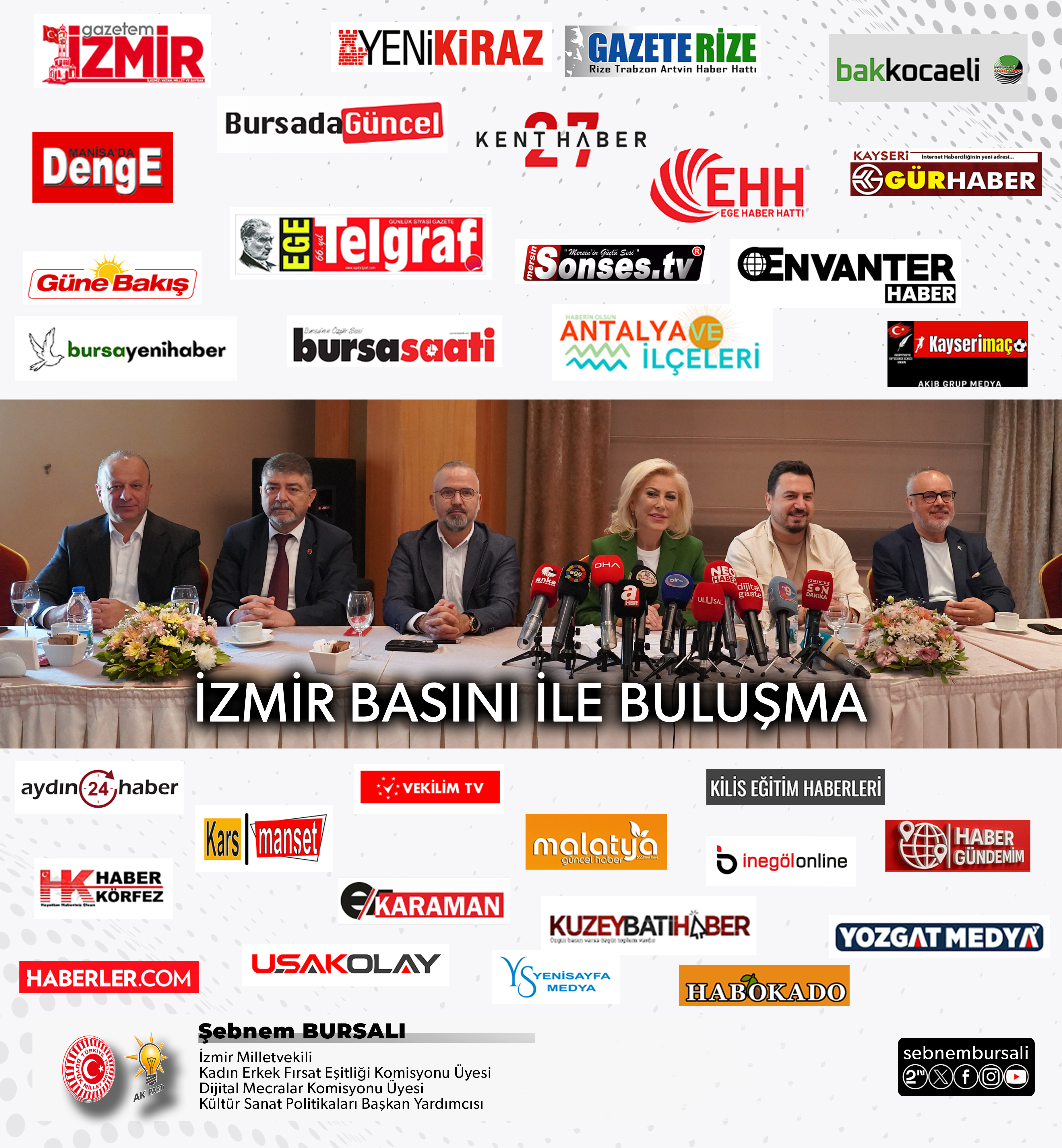 AK Parti İzmir Milletvekili Şebnem Bursalı'nın Yerel Basınla Buluşması Büyük İlgi Gördü