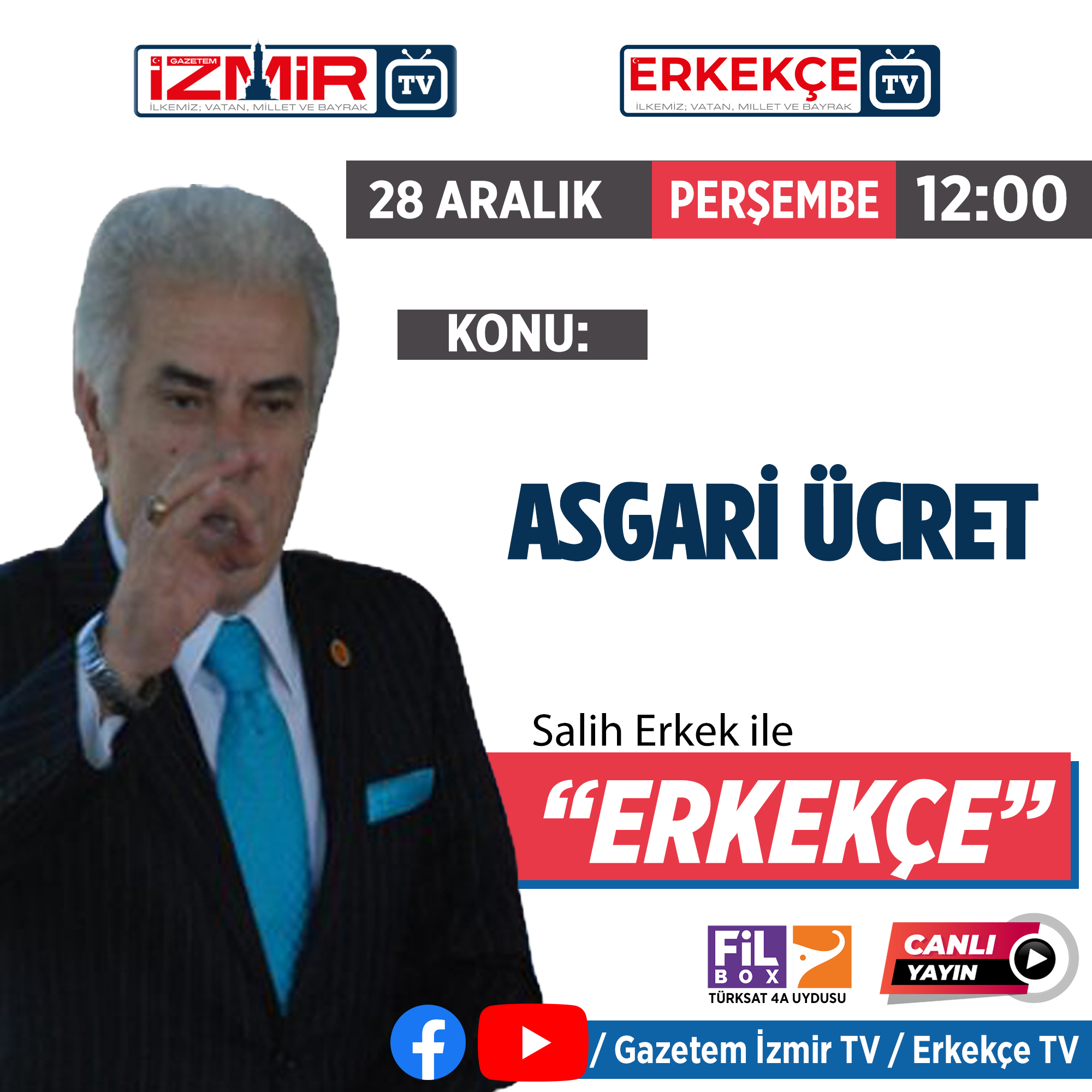 Salih Erkek, "ERKEKÇE" programıyla bugün izleyicilerle buluşacak