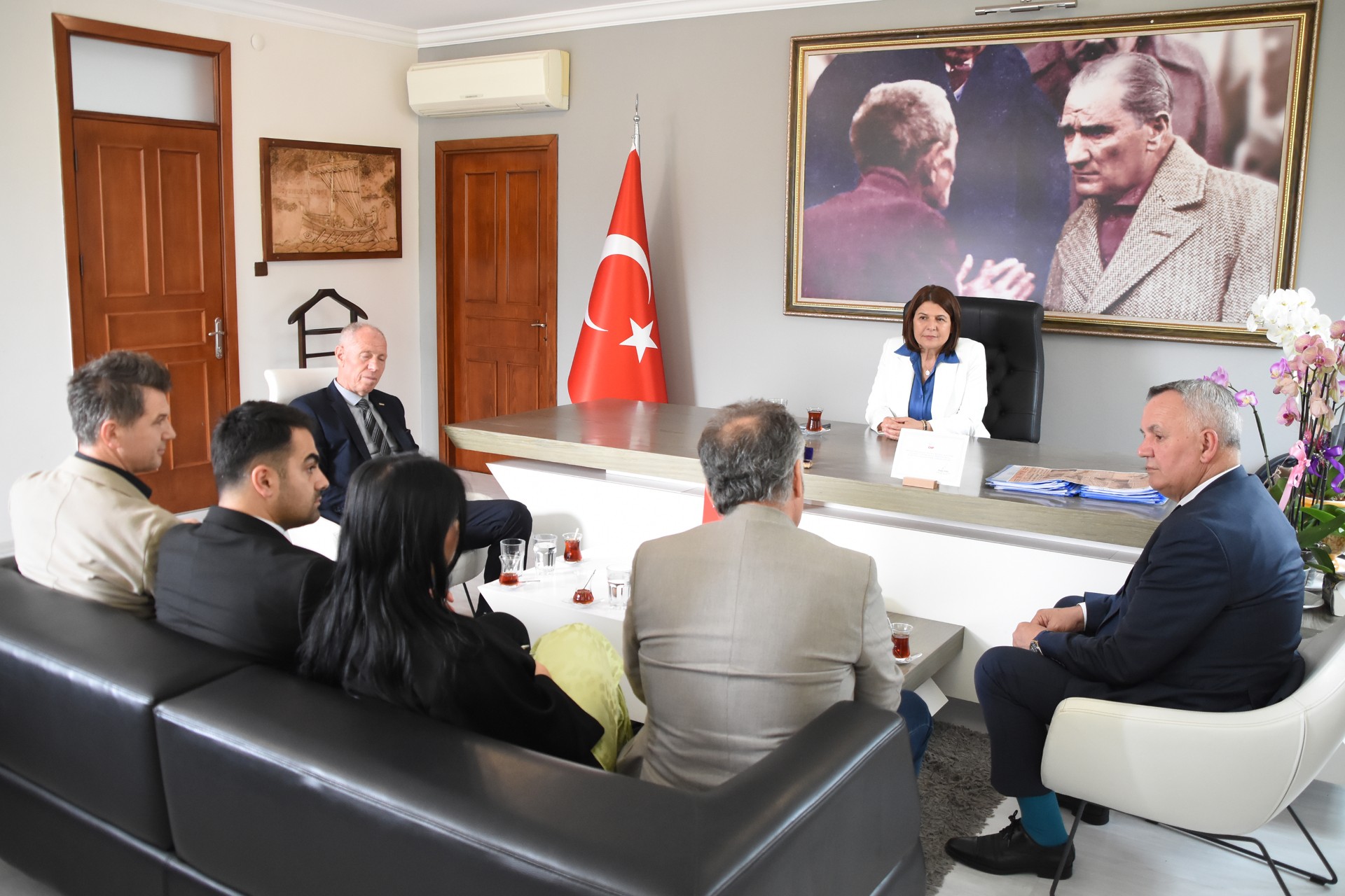 Kosova Lipjan Belediye Başkanlığı Foça’yı Ziyaret Etti