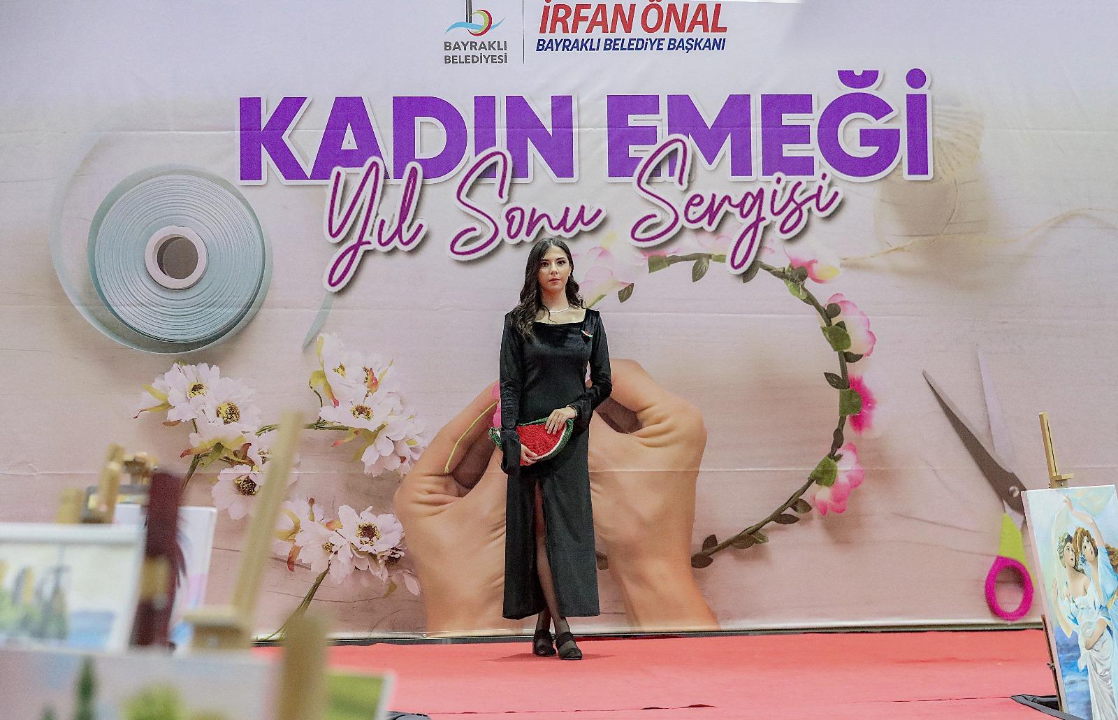 Bayraklılı kadınlarının yıl sonu sergisinde Filistin Vurgusu