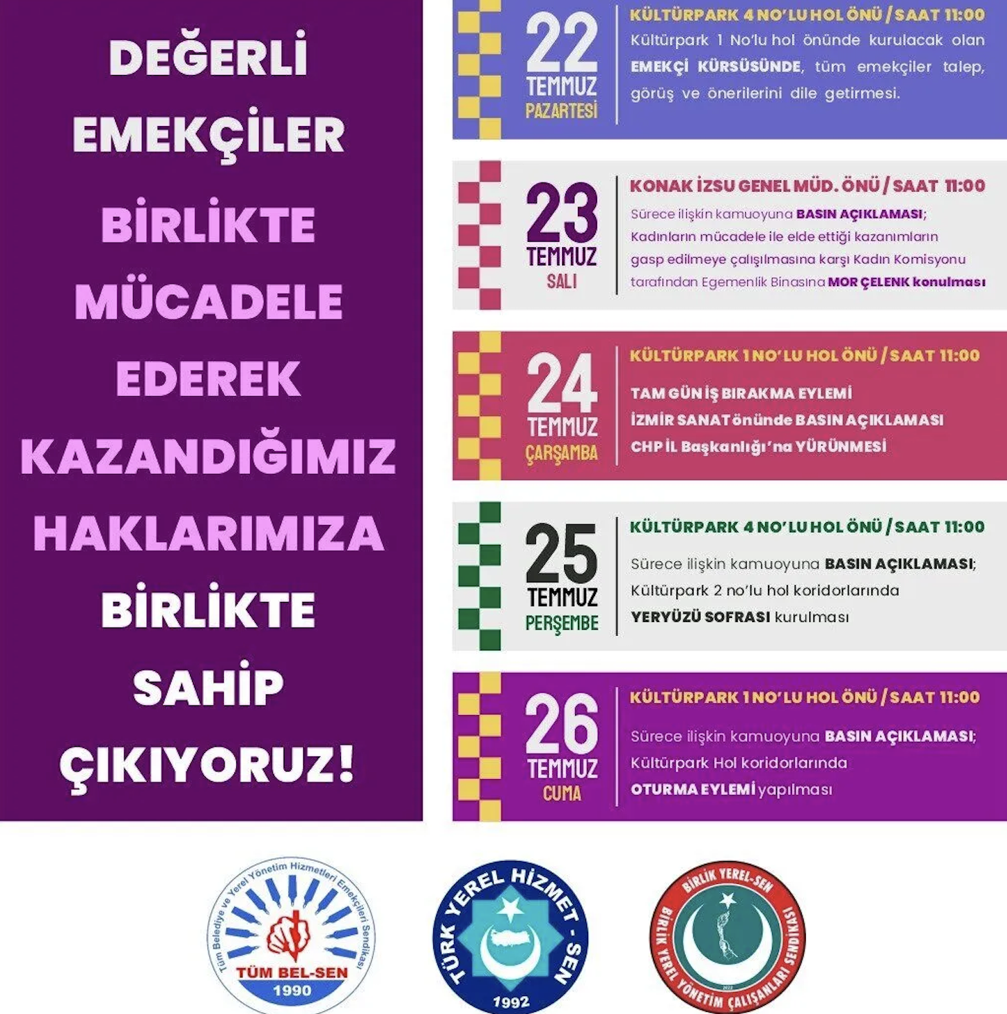 İzBB'de çalışan memurlar yeniden iş bırakıyor!