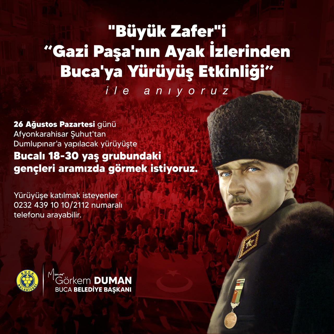 Buca'da 30 Ağustos Zafer Bayramı için anlamlı etkinlik