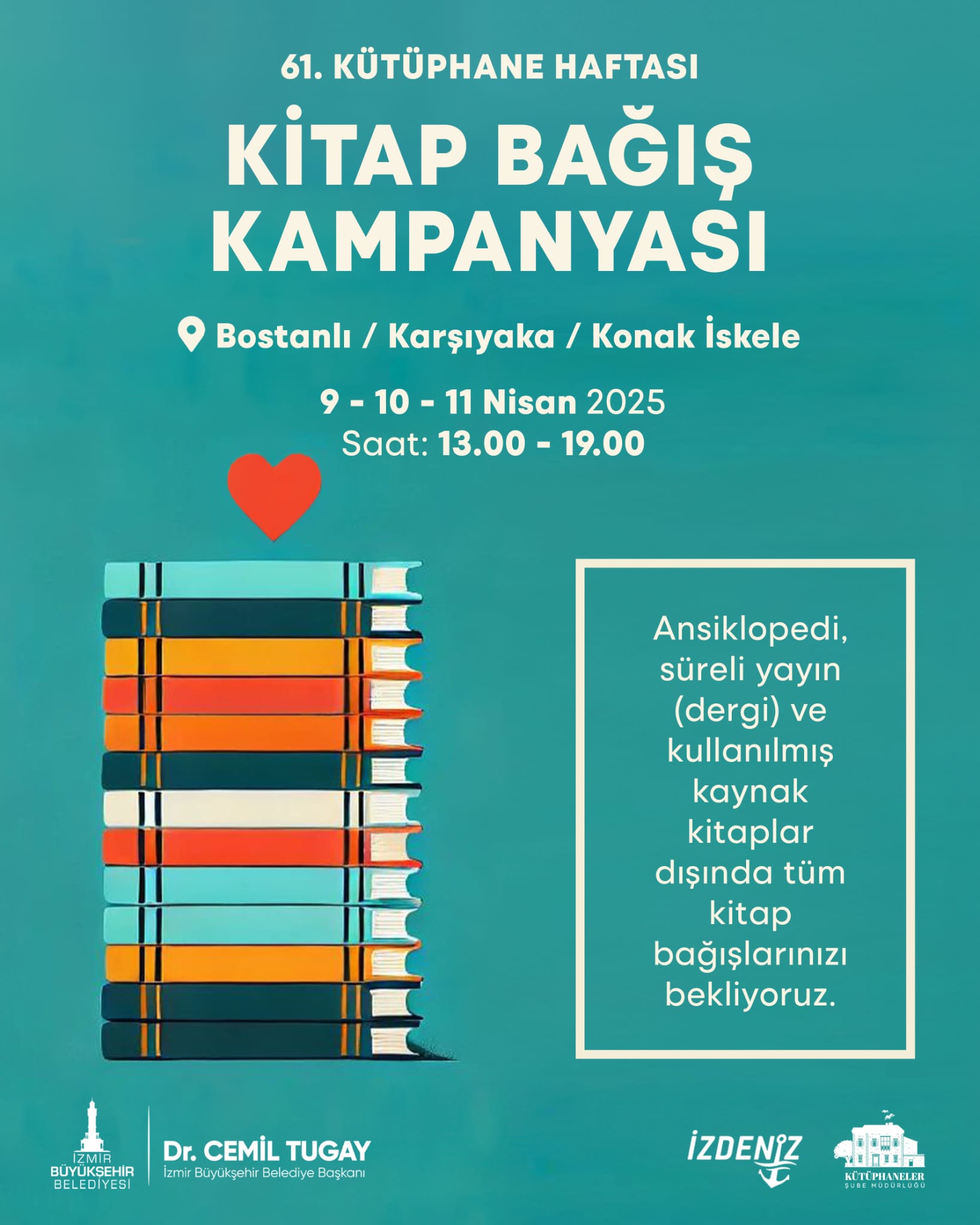 Kütüphaneler Haftası şenlik havasında geçecek