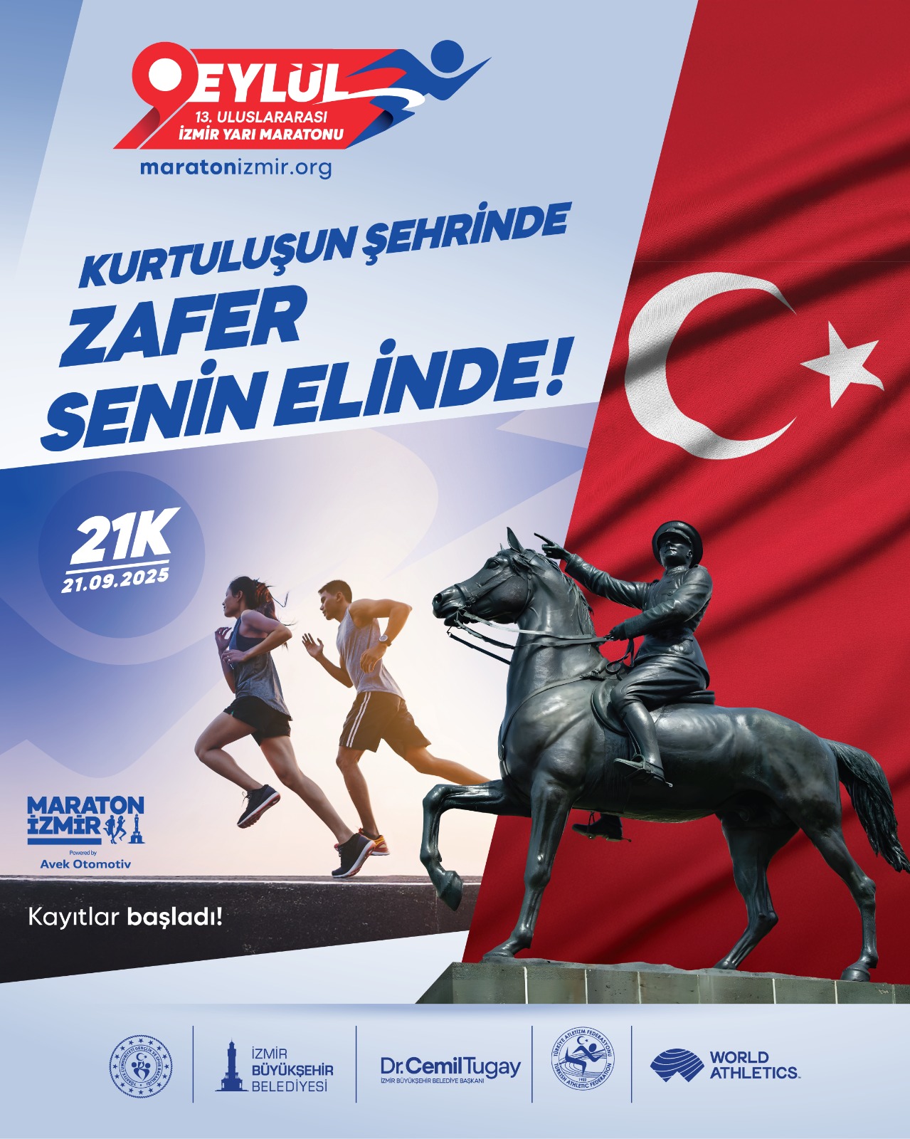 9 Eylül Yarı Maratonu için kayıt zamanı