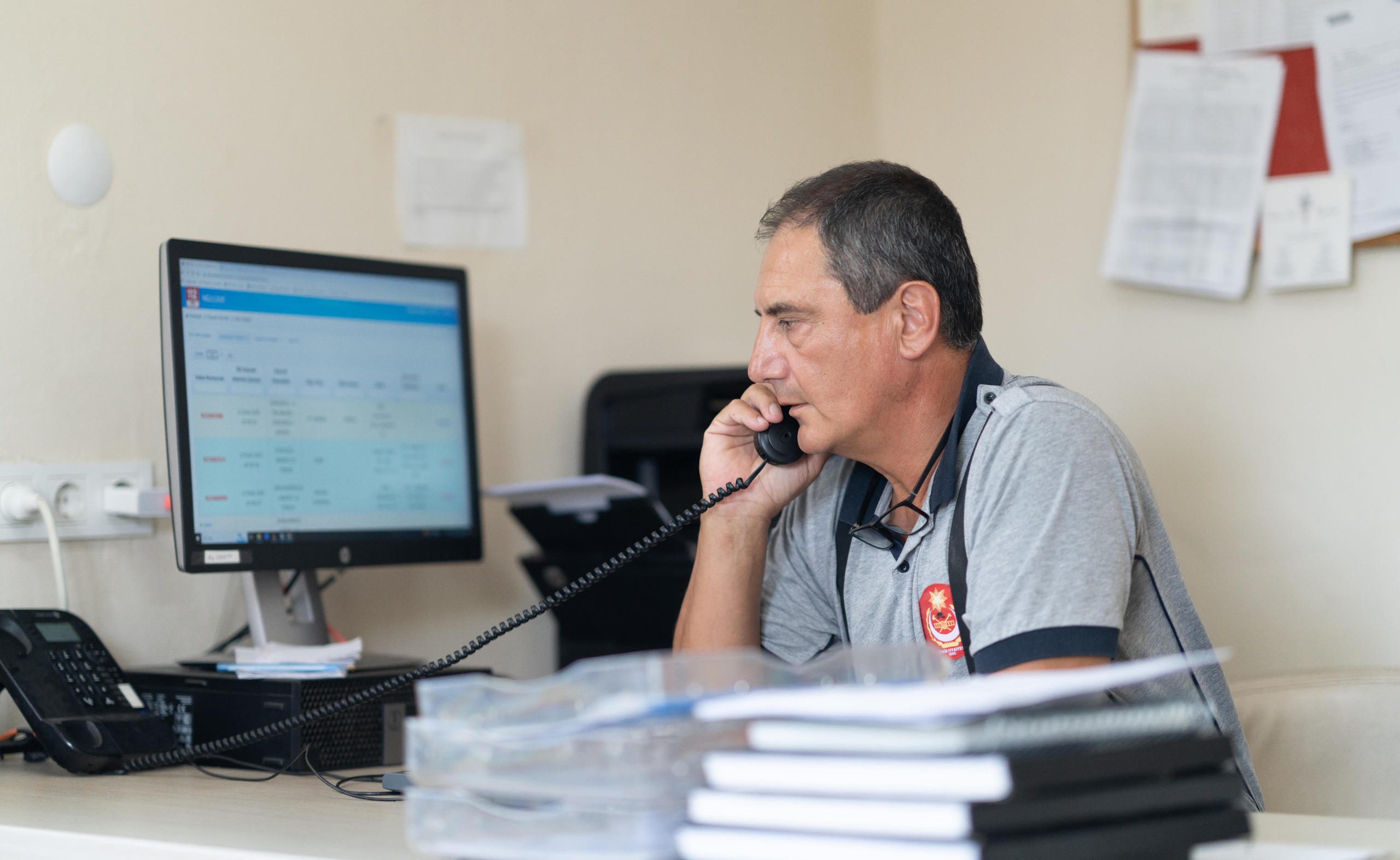 Engelli itfaiyeci çok sevdiği mesleğinden hiç kopmadı