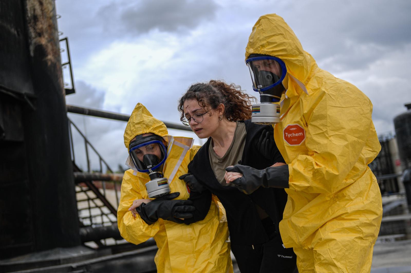 Yangın ve deprem tatbikatında o anlar yeniden yaşandı
