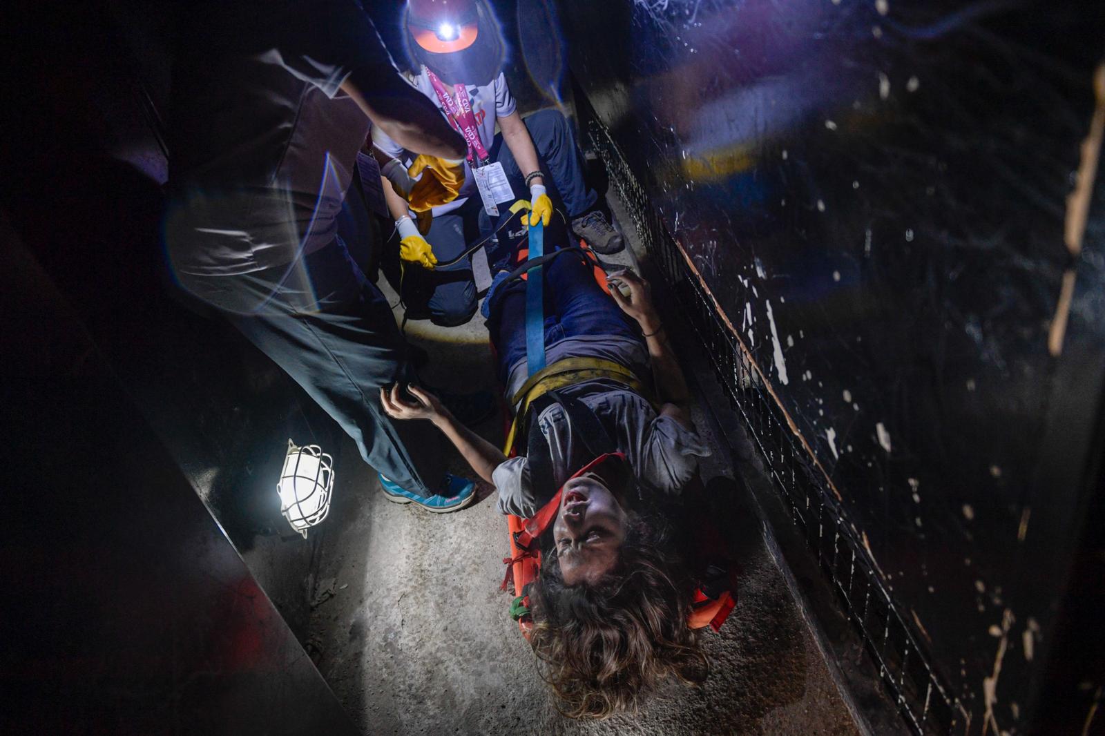 Yangın ve deprem tatbikatında o anlar yeniden yaşandı