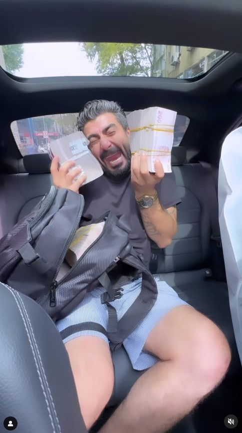 Balya balya parayla video çeken fenomen gözaltına alındı