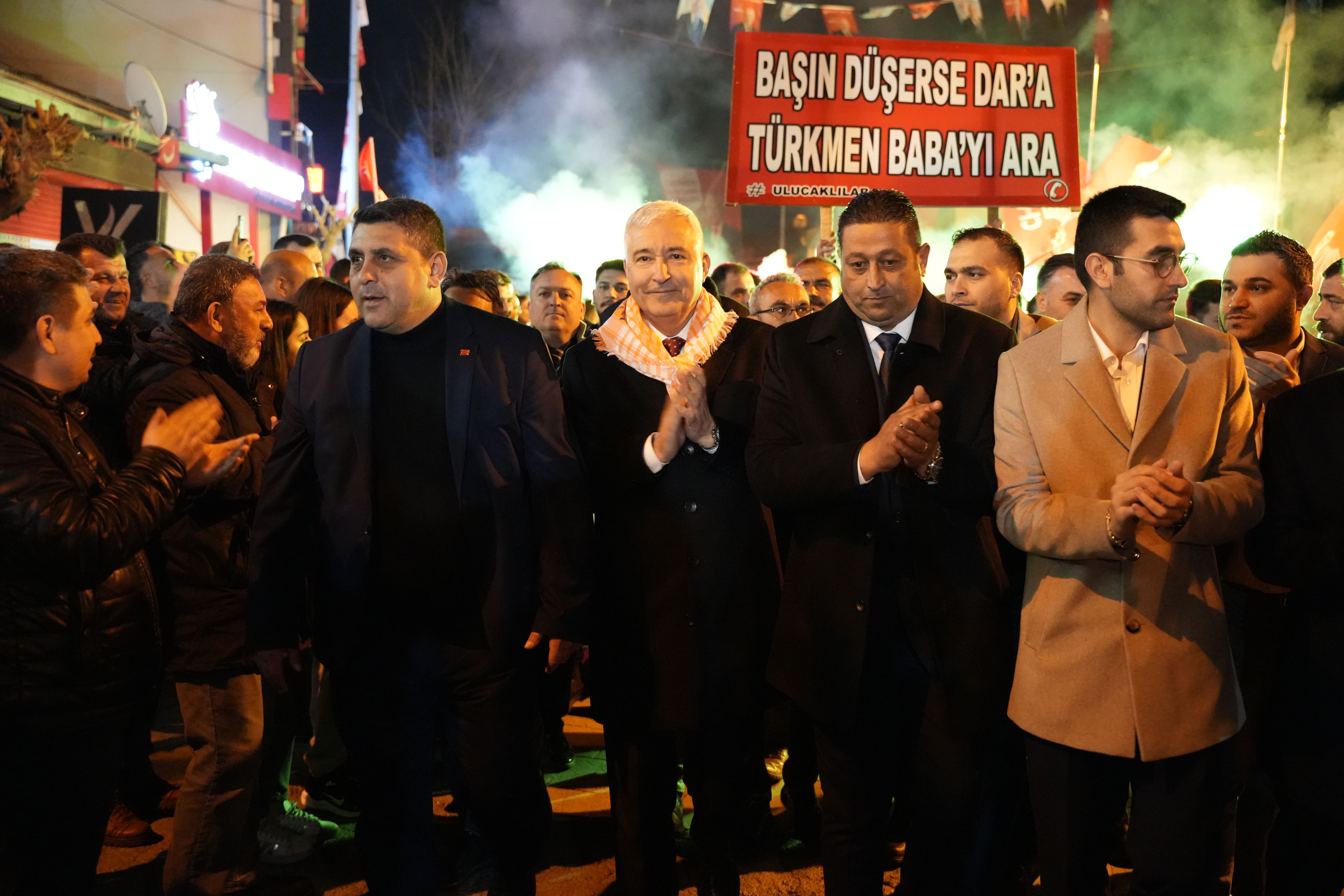 Ulucak'da Türkmen'e sevgi seli binlerce kişiyle SKM açılışı