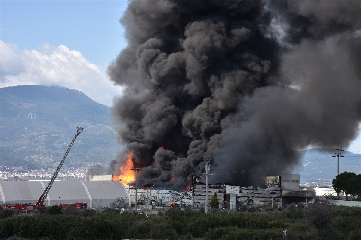 İzmir'de soğuk hava deposunda yangın