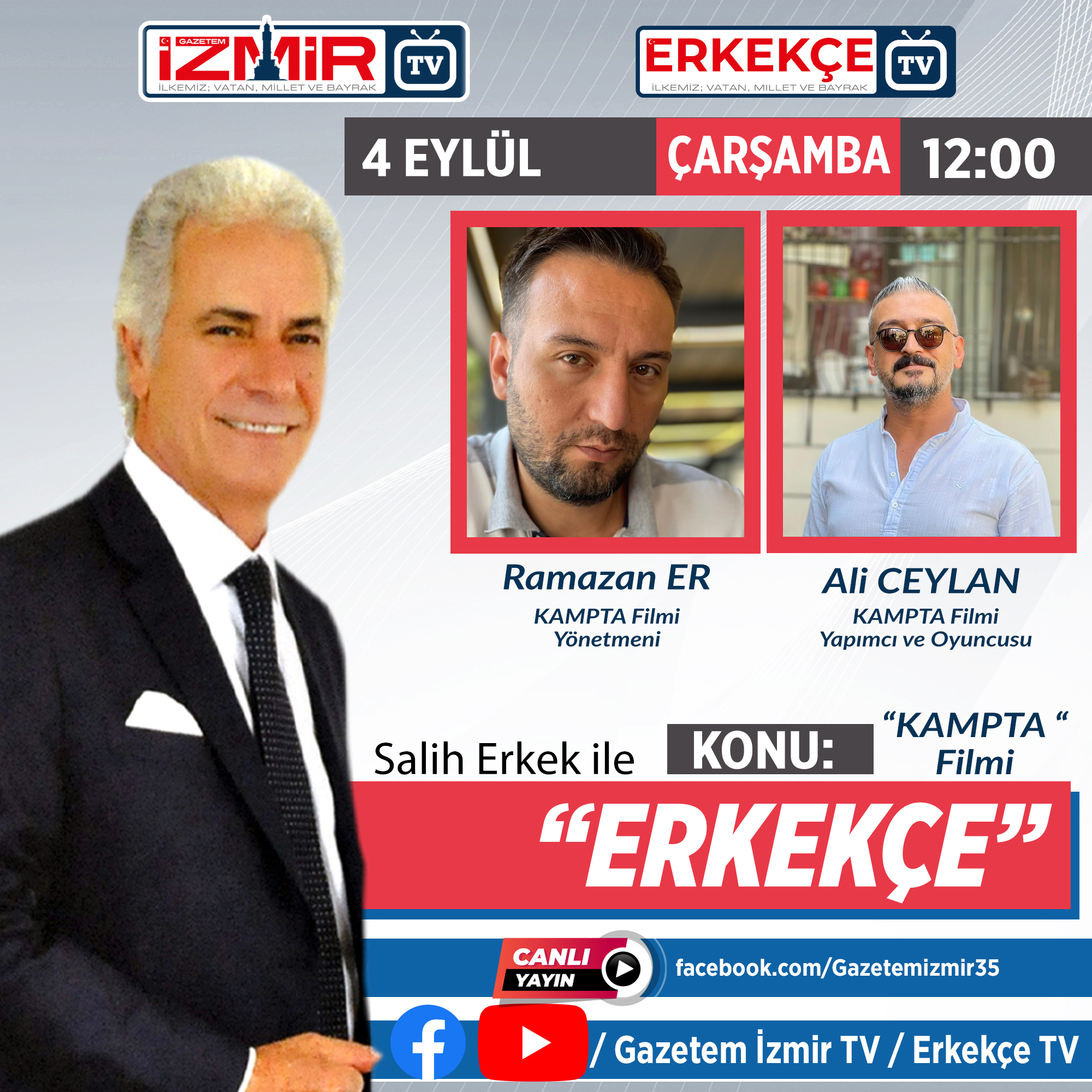 Salih Erkek, "ERKEKÇE" programıyla bugün izleyicilerle buluşacak