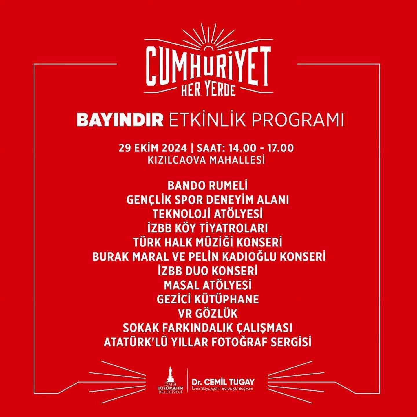 Bayındır’da Cumhuriyet Bayramı Kutlamaları Başladı