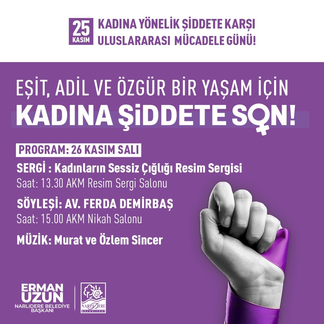 NARLIDERE’DE KADINLARA ÖZEL SERGİ, SÖYLEŞİ VE MÜZİK DİNLETİSİ