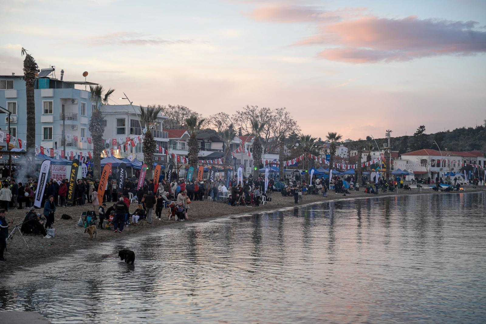 Mordoğan'da balık avı heyecanı