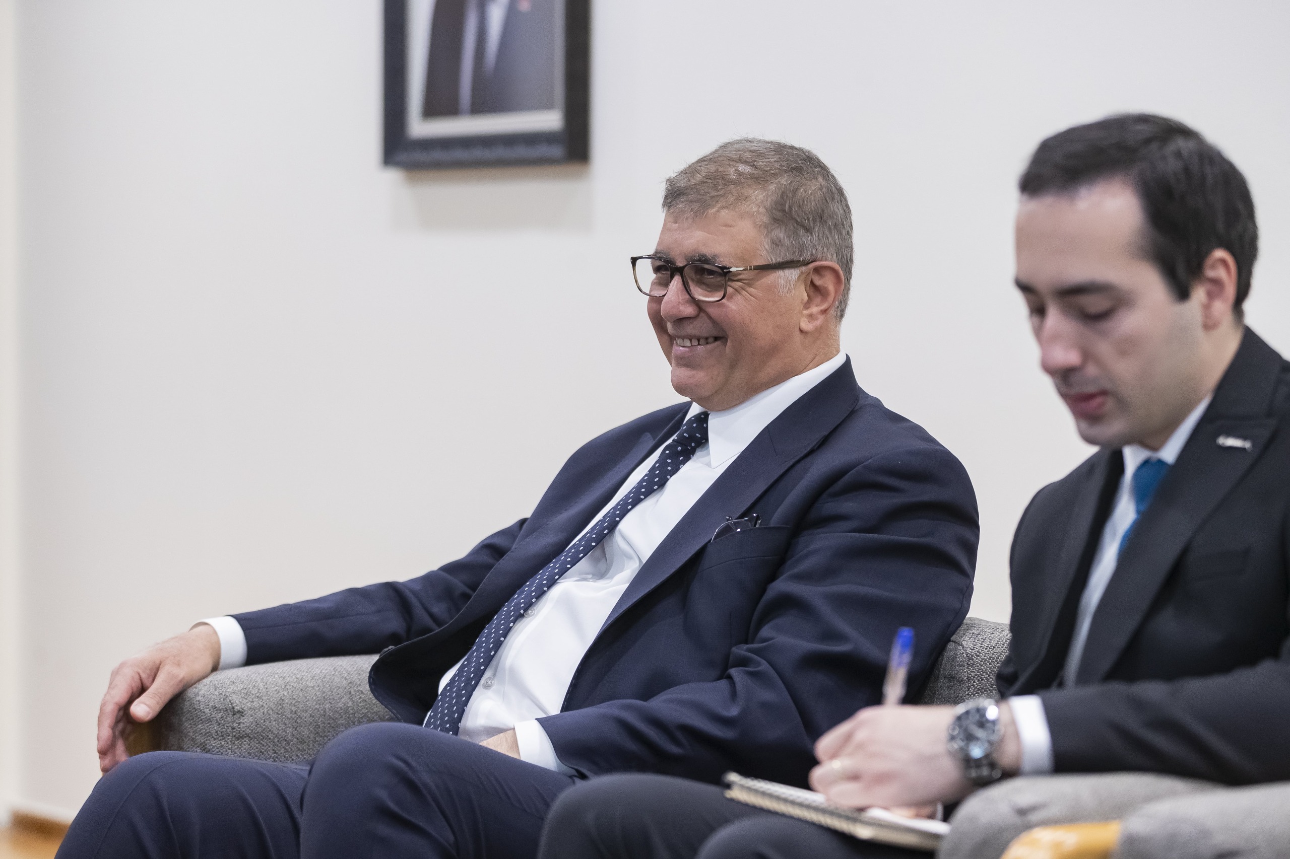 Başkan Tugay AB Türkiye Delegasyonu Başkan Yardımcısı Jurgis Vilcinskas’ı ağırladı