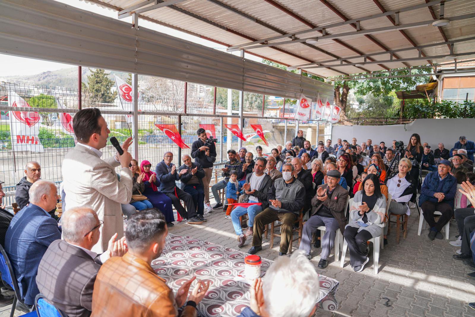 Çiftçioğlu, vatandaşlarla buluştu her mahalleye eşit hizmet sözü verdi
