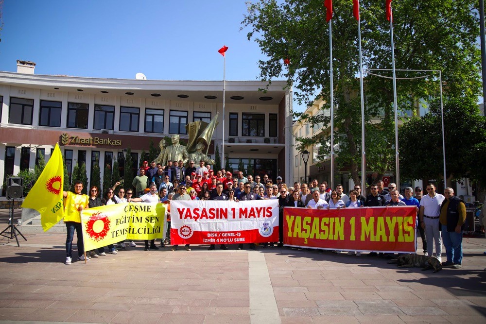 Çeşme’de 1 Mayıs coşkuyla kutlandı