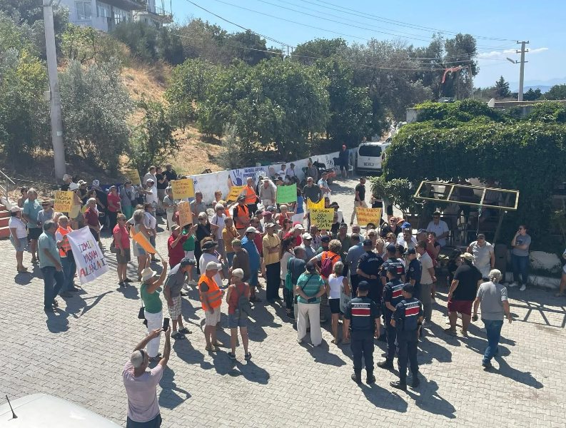 Karaburun'da GES projesine yurttaşlar izin vermedi