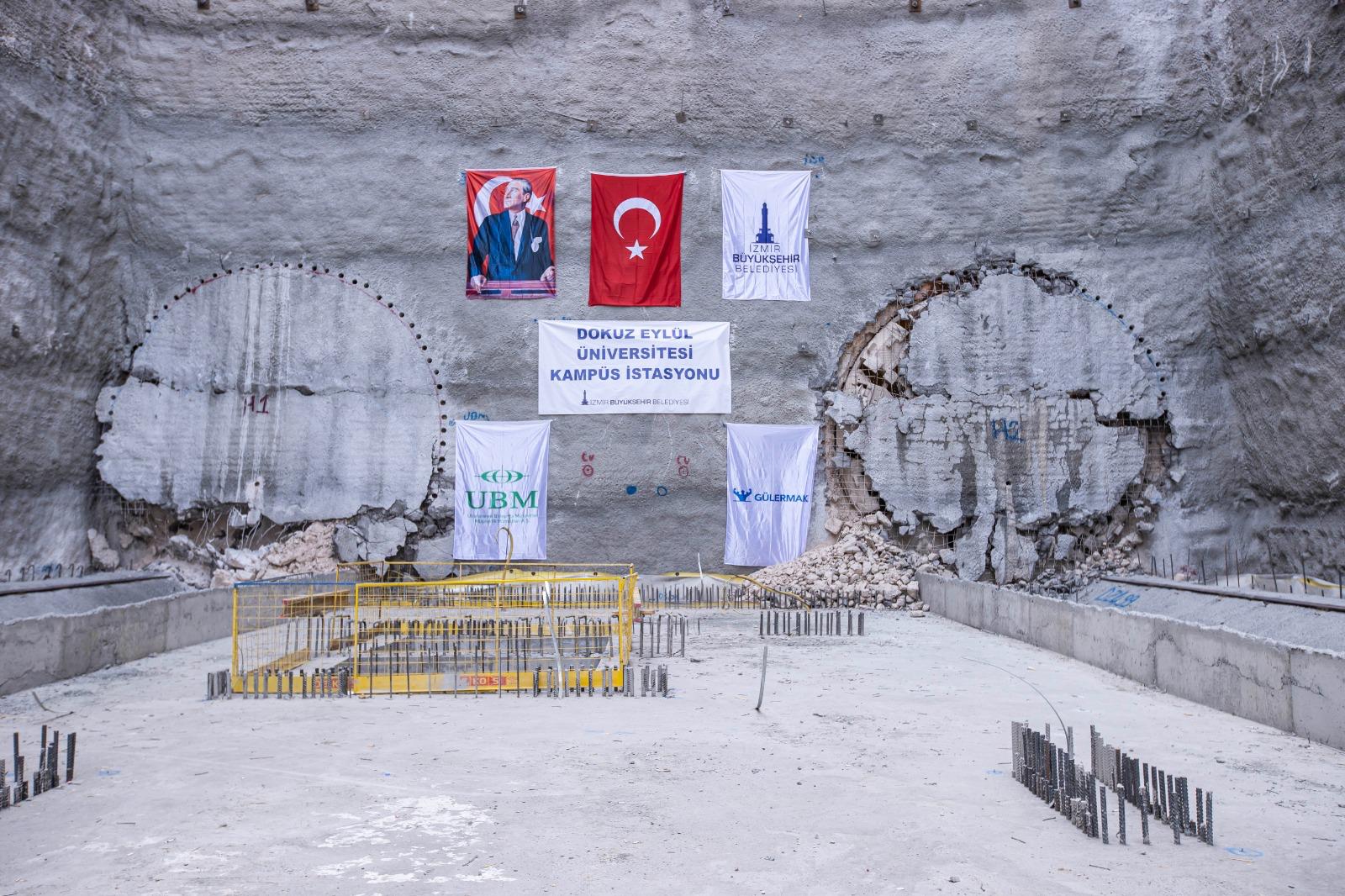 Buca Metrosu’nda tarihi gün: iki TBM aynı anda ışığı gördü