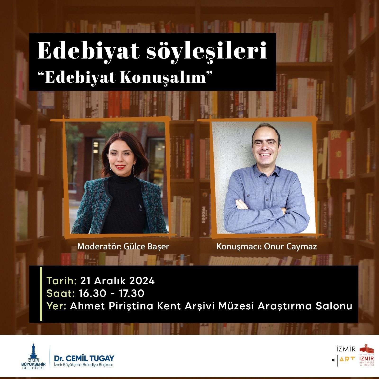 Edebiyat Söyleşileri’nde yılın son konuğu Onur Caymaz