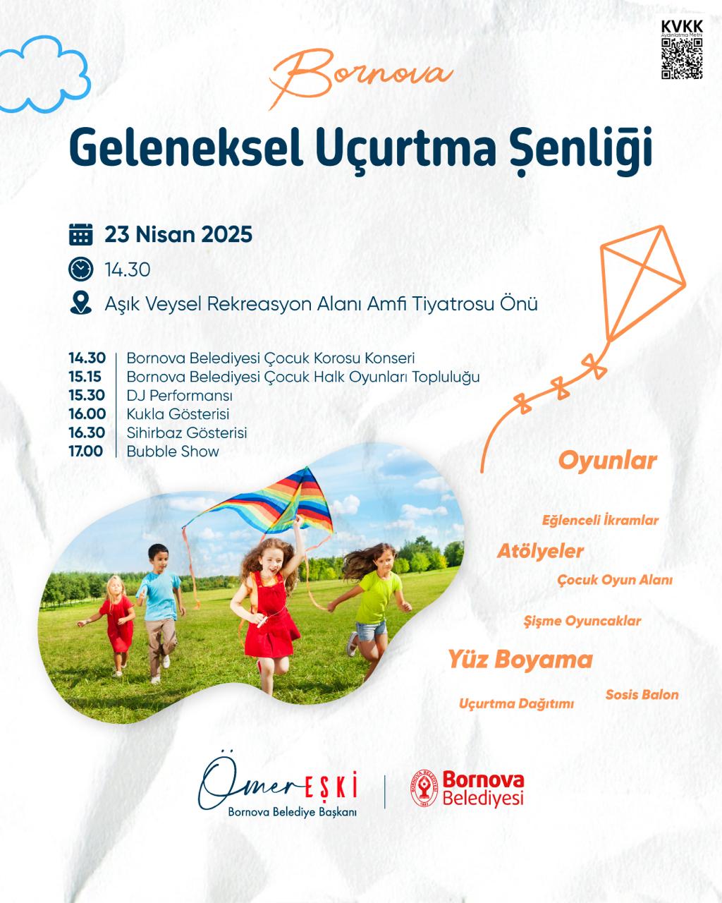 Bornova’da gökyüzü çocukların renkleriyle şenlenecek