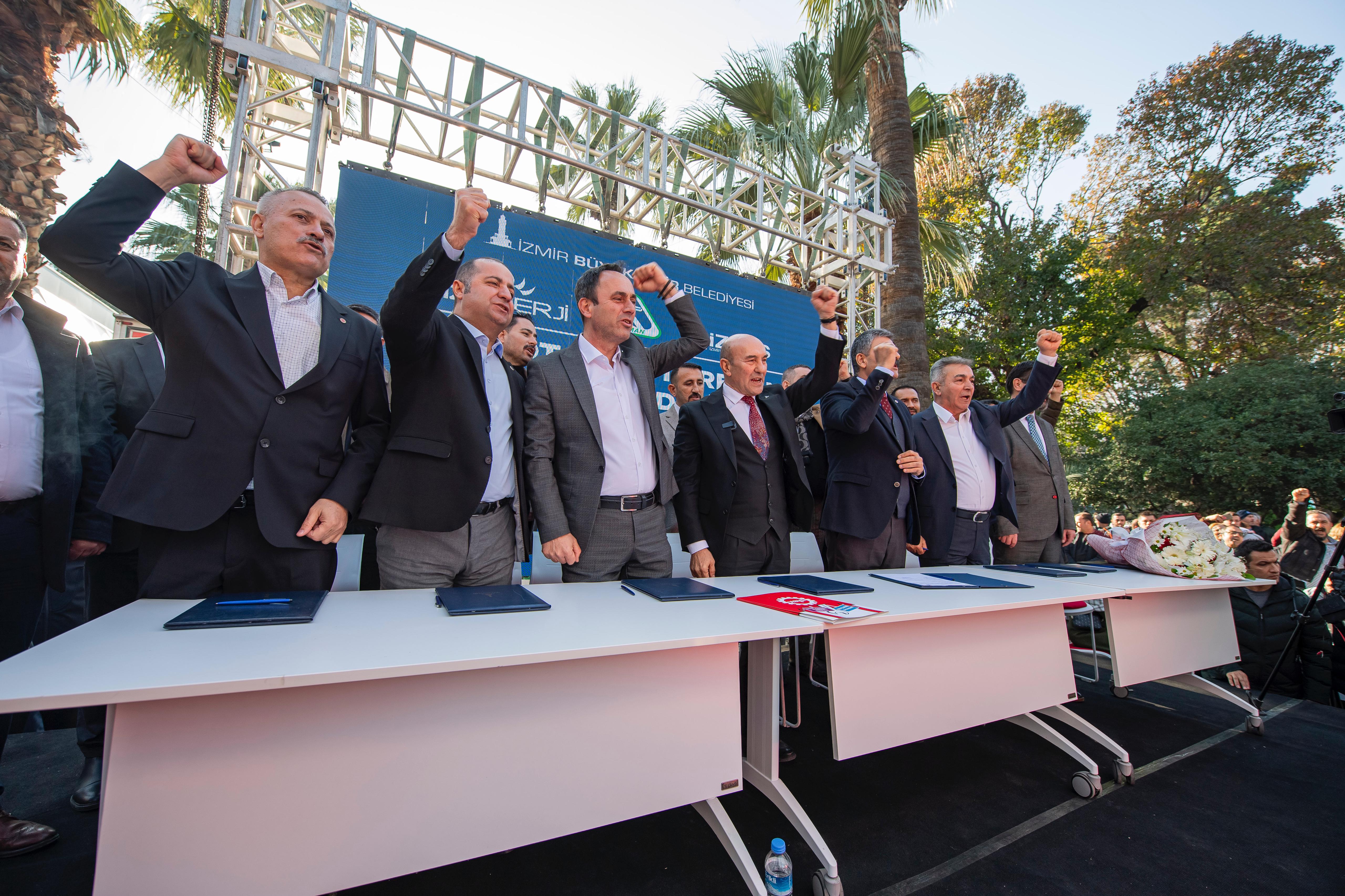 Büyükşehir çalışanları enflasyona ezdirilmedi