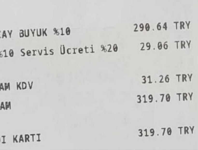 İzmir'de hesap şoku: İşte iki çay için istenen bedel