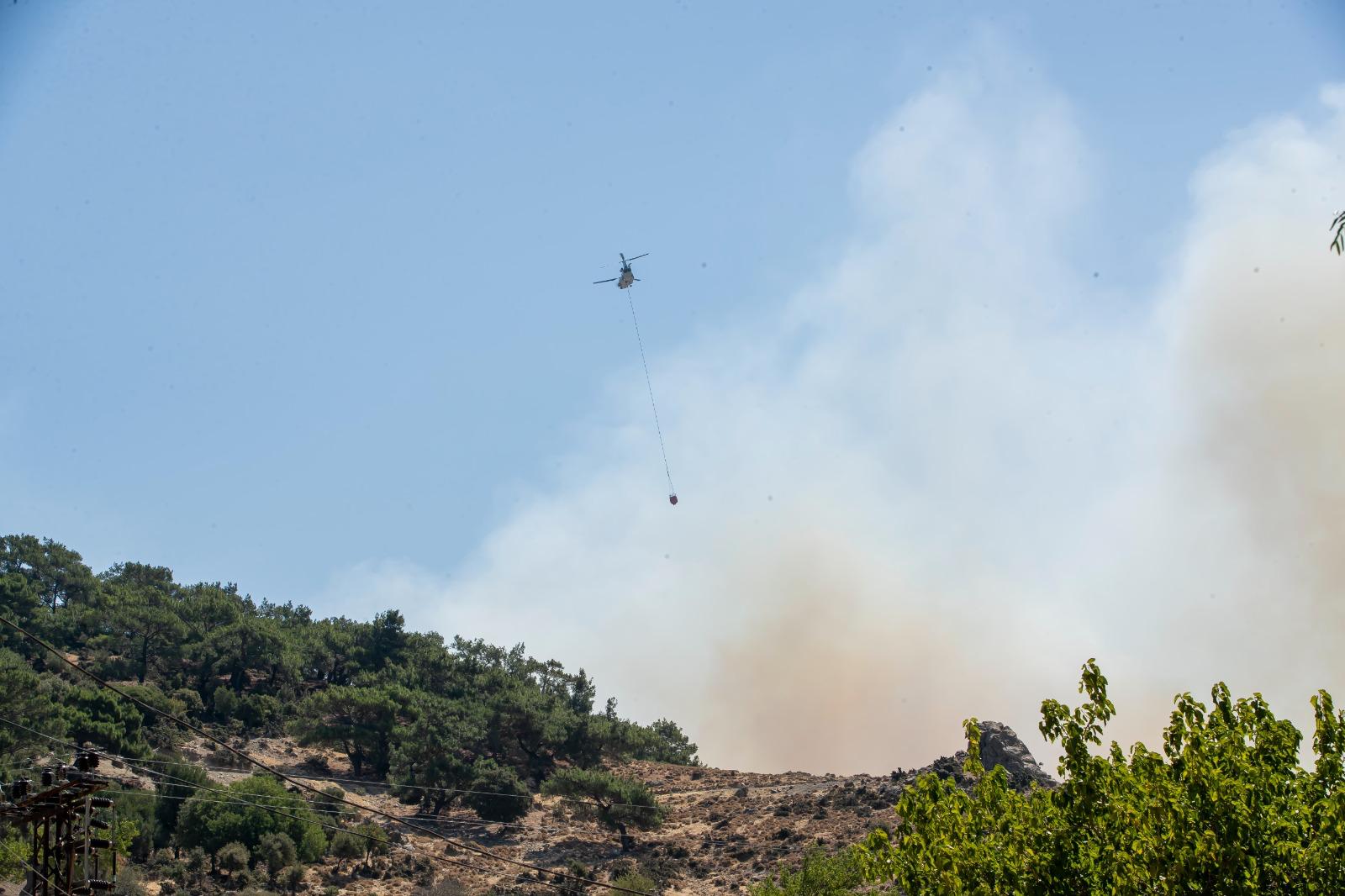 İtfaiye ekipleri Yamanlar Köyü'ne konuşlandırıldı