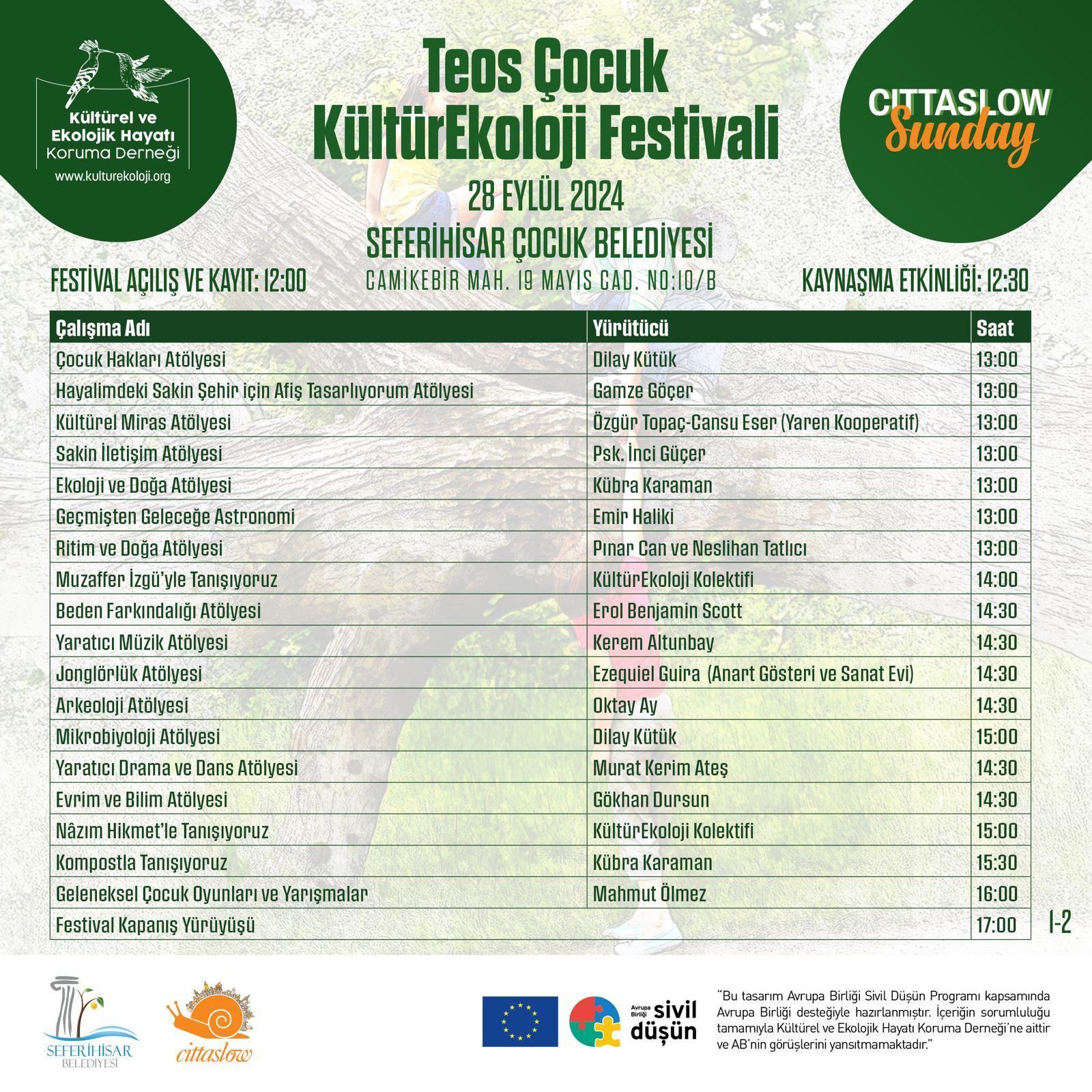 Seferihisarlı çocuklar için yeni bir festival başlıyor